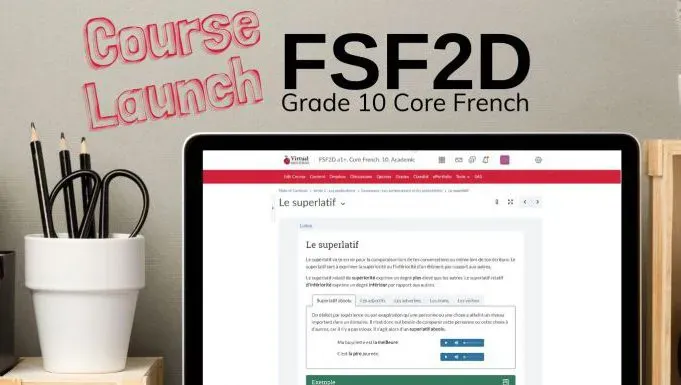 Course launch fsf2d grade 10 core french.